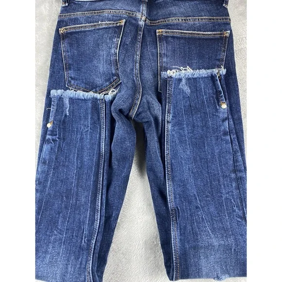 ZARA Trafaluc Denim Collection Women's Super Skinny Jeans US Size 2 (Pearls) NWT - Picture 2 of 16